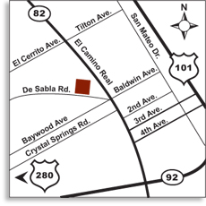 Map to De Sabla Apartments